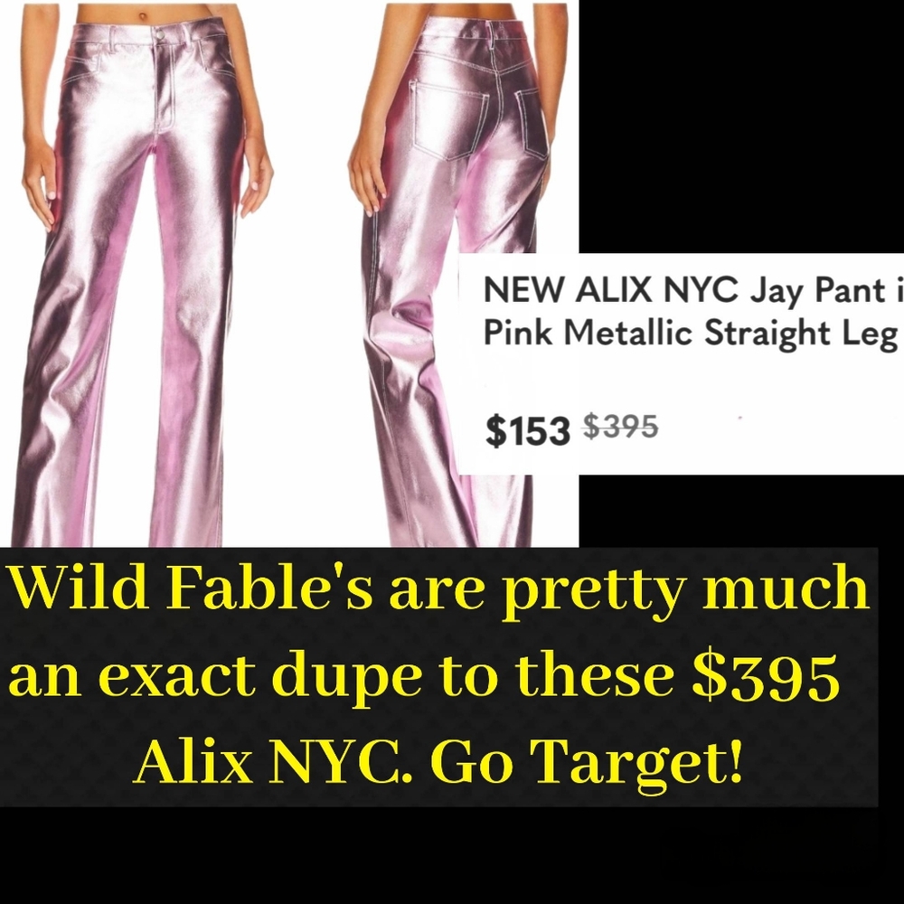 ๐๏ธ Pretty in Pink Metallic Flare Pants - Picture 10 of 10
